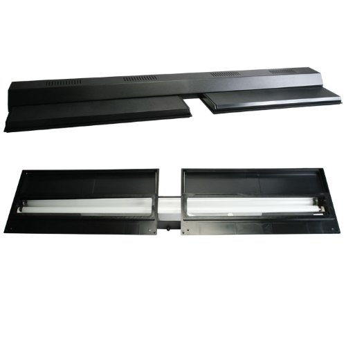 48 X 12 Inch Fluorescent Aquarium Light Hood Black Marineland Tank Fish Lighting eBay