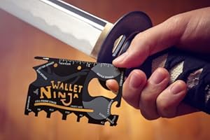 Wallet Ninja 18 in 1 Multi-purpose Credit Card Size Pocket Tool