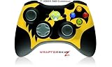 XBOX 360 Wireless Controller Skin - Iowa Hawkeyes Tigerhawk Black on Gold 02 (Controller Not Included)