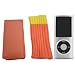 4G Orange Flip Case + Orange Sock & Ice Box Cover for the New Apple iPod nano 4th Generation 8GB & 16GB + Neck Strap