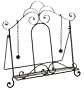 Iron Cookbook Stand ~ Book Holder ~ Easel