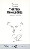 Cocteau, Feydeau, Thirteen Monologues (Oberon Classics Hardback Series) (Oberon classics hardback series)