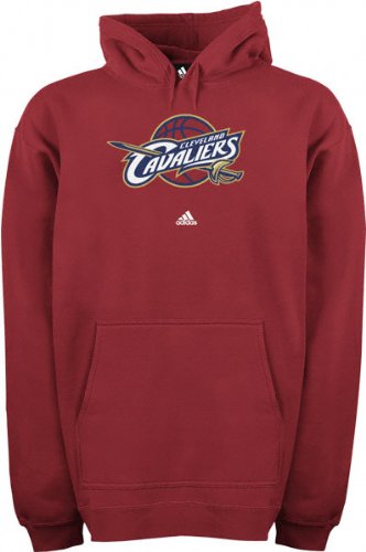 adidas Cleveland Cavaliers Wine Full Primary Logo Hoody Sweatshirt