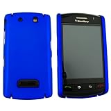 For Blackberry Storm Prem Hard Rubber Plastic Case Blue
