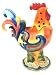 Rooster Lamp (Red Rustic)