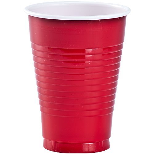 Party Dimensions 84033 30 count Plastic Cup, 12-Ounce, Red