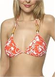 Shoshanna Wild Flowers triangle bikini top