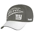 NFL Men's New York Giants Super Bowl Champions Locker Room Hat (Charcoal Grey, One Size Fits All)