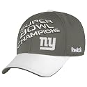 NFL Men's New York Giants Super Bowl Champions Locker Room Hat (Charcoal Grey, One Size Fits All)