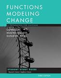 Functions Modeling Change, Student Study Guide: A Preparation for Calculus