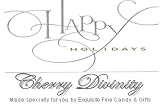 Happy Holidays Cherry Divinity