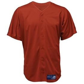 Mizuno Boy's Full Button Mesh Short Sleeve Baseball Jersey