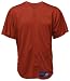 Mizuno Men's Full Button Mesh Short Sleeve Baseball Jersey, Red, XX-Large