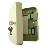 Produkt-Bild: Metall-Schl&uuml;sselkasten beige f&uuml;r 20 Schl&uuml;ssel