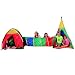 Großes  Kinderspielzelt Set, 3 Tlg.Igluzelt, Indianerzelt und Tunnel