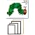 エリック・カール (Eric Carle) はらぺこあおむし ミニポスター フレームセット A Very Hungry Caterpillar/フレーム色:ホワイト(真っ白)