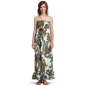 As U Wish Junior's Print Gauze Maxi Dress
