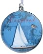 Pack of 6 State of Maryland Glass Disk Christmas Ornaments 4.5"