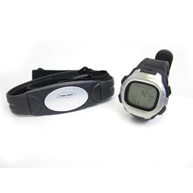 Cardiofr�quencem�tre SAI tout-en-un �tanche avec ceinture pectorale de transmission et interface USB de qualit� exceptionnelle. Donn�es t�l�chargeables sur ordinateur. Mesure de la distance, de la vitesse, du nombre de pas, des calories et de la graisse �limin�es. Con�u pour la course � pied, le footing, l'entra�nement au marathon et la marche. Fonctions de chronom�tre, chronographe et alarme.