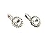Fundasy White Crystal Venus Flytrap Beautiful Earrings