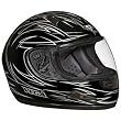 Vega Mach 1 Silver Tribal Pinstripe Medium Full Face Helmet