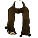 Winter Hand Knit Owl Animal Face and Tail Long Scarf Shawl Ski Hat with Pockets