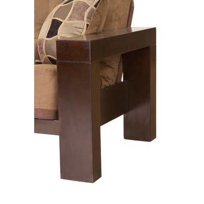 Big Tree Z41544SSF107 Soho Futon with Designer Woodstock Super Spring Full Mattress