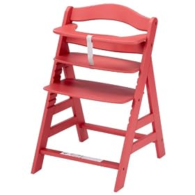 Hauck Alpha Grow With You Wooden Highchair (Red)