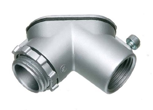 Arlington 9110-1 Combination Threaded Rigid and Set-Screw EMT to Box Pull Elbow, 3/4 Inch