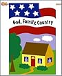 God Family Coutnry Patriotic Applique Decorative House Flag God Family Coutnry Patriotic Applique Decorative House Flag