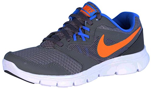 Nike Boys' Flex Experience 3 (GS) Running Shoes-Cool Gray/Hyper Crimson