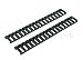Cover Black
Pair 7 Inch Heat Retardant Rail Cover 18 Slot Ladder Black
