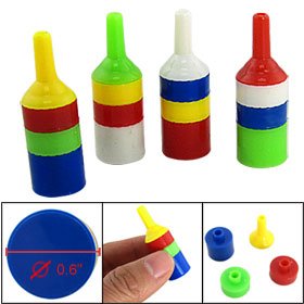 4Pcs Aquarium Fish Tank Colorful Plastic Bubbles Air Stone