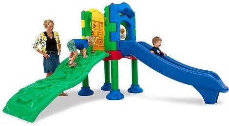 Discovery Center Commercial without Roof Play System with Ground Spike Mounting Kit 1 Deck