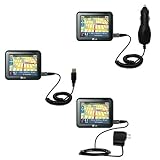 Deluxe Kit for the LG LN855 includes a USB cable with Car and Wall Charger - Gomadic Brand w/ TipExchange Technology