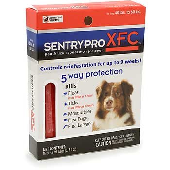 Sentry Pro XFC Squeeze-On Flea and Tick Control for Dogs