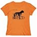 T-Shirt Woman Orange  American Bulldog ... The True Breed  Dog