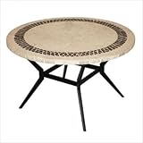 IMAGE OF Windham Castings MO720X24 Round Mosaic Top Dining Table with Metro Classic Base