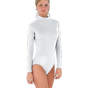 Click here to buy 100 % Stretch Nylon Bodysuit by Cheerleading Company.