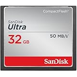 SanDisk Ultra 32GB CompactFlash Memory Card Speed Up To 50MB/s, Frustration-Free Packaging- SDCFHS-032G-AFFP