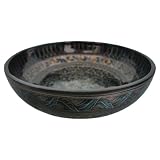 Handmade Decorative Lacquer Bowl With Hand-etched Hand-painted Design (Thailand)