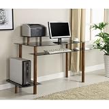 Innovex Glass Desk Finish: Black Marble