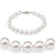 Genuine Swarovski Crystal Pearl Bracelet - White (8mm)