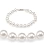 Genuine Swarovski Crystal Pearl Bracelet - White (8mm)