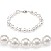 Genuine Swarovski Crystal Pearl Bracelet - White (8mm)