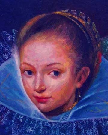 Custom Order #Y3-8HJ, Oil on Canvas, Custom Painting of The Person You Love, For 1 Person of Customer's Choice, Style: Photo-Realism, with Signature Text 