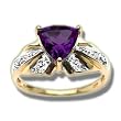 .01 CT 7MM TRILLION AMETHYST RING