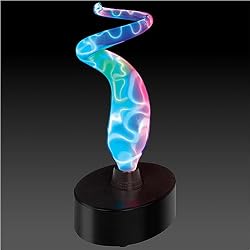 LumiSource Mini Sculptured Electra Lamp, Blue/Multicolor