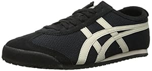Onitsuka Tiger Mexico 66 Classic Running Shoe, Black/Off White, 11 M US