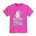 Big Sister Est 2016 - Sibling Gift Idea T-Rex Kids T-Shirt Medium Pink